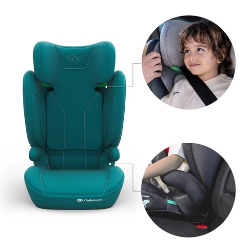 KINDERKRAFT AUTOSEDISTE I-SPARK 2 PLUS I SIZE GREEN KCISPA02GREPL00