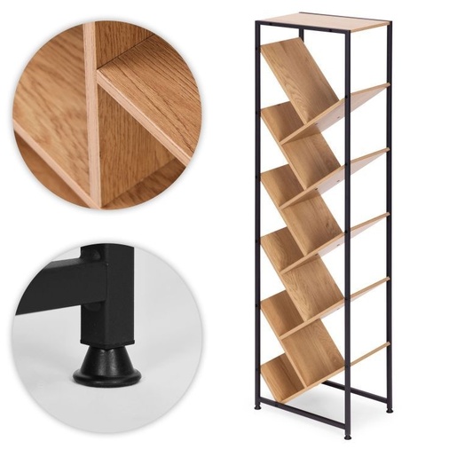 ModernHome Geometrijska polica za knjige, loft stil – SJ4027150TL-19