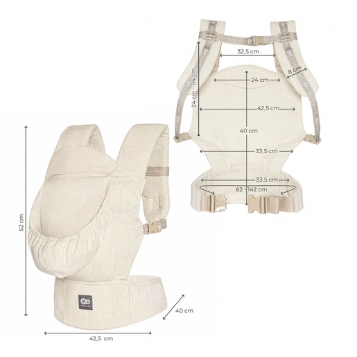 Kinderkraft KINDERKRAFT NOSILJKA ZA BEBU ELARA BEIGE KNELAR00BEG0000