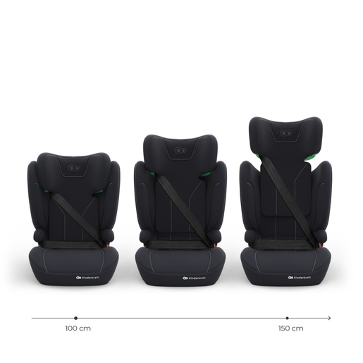 KINDERKRAFT AUTOSEDISTE I-SPARK 2 PLUS I SIZE BLACK KCISPA02BLKPL00
