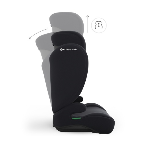 KINDERKRAFT AUTOSEDISTE I-SPARK 2 PLUS I SIZE BLACK KCISPA02BLKPL00