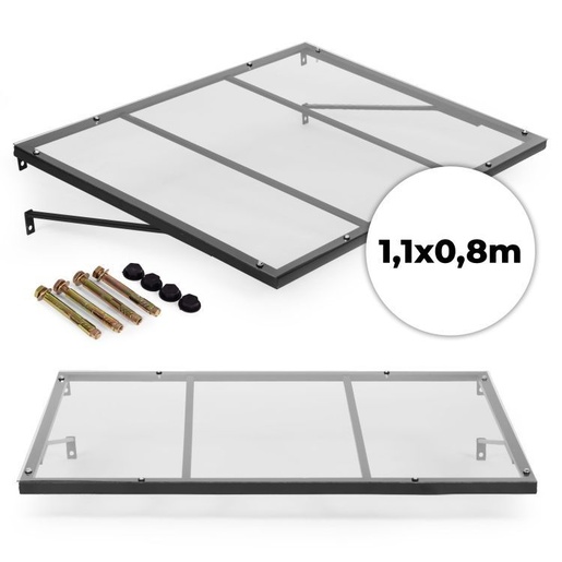 MULTIGARDEN Nadstrešnica za ulazna vrata 113 × 80 cm sa UV zaštitom – AW-080