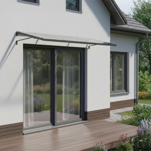 MULTIGARDEN Nadstrešnica za ulazna vrata 113 × 80 cm sa UV zaštitom – AW-080
