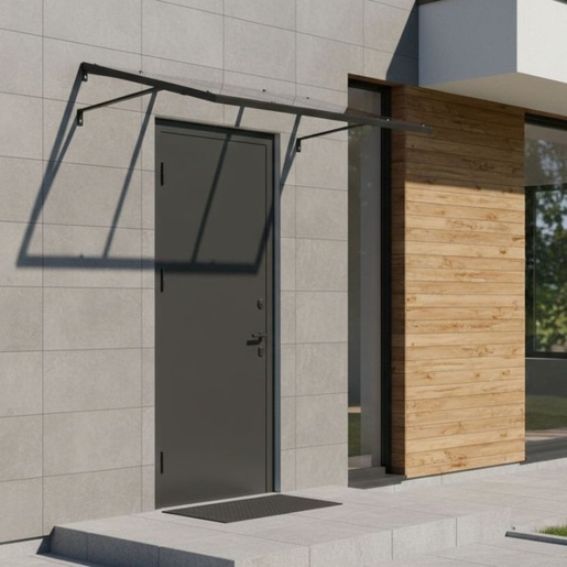 MULTIGARDEN Nadstrešnica za ulazna vrata 113 × 80 cm sa UV zaštitom – AW-080