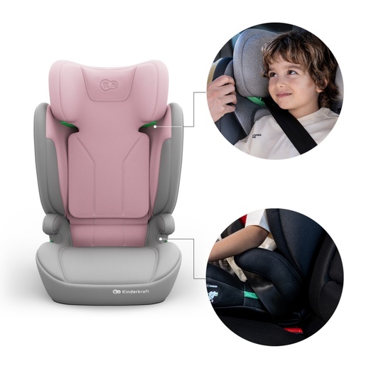 KINDERKRAFT AUTOSEDISTE I-SPARK 2 PLUS I SIZE PINK KCISPA02PNKPL00