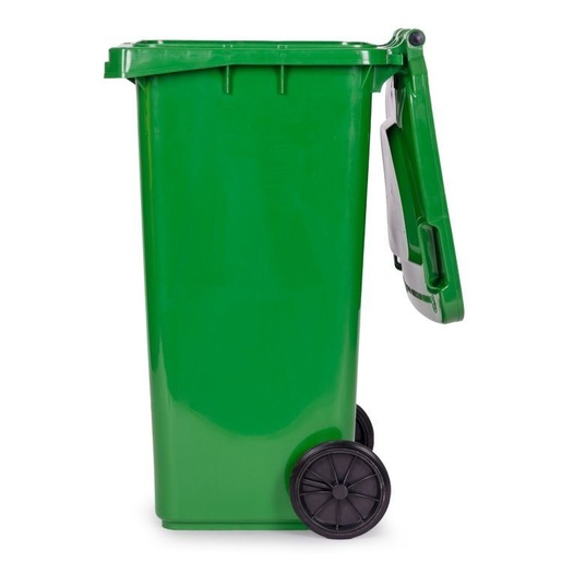 ModernHome Set 3 kante za đubre - 120 L (3 boje), gumirani točkovi – papir, staklo, plastika MO-120G-8-9-13