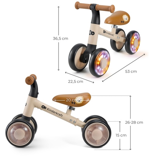 KINDERKRAFT BICIKL GURALICA CUTIE FLASH BEIGE KRCUFL00BEG0000