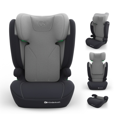 KINDERKRAFT AUTOSEDISTE I-SPARK 2 PLUS I SIZE GREY KCISPA02GRYPL00