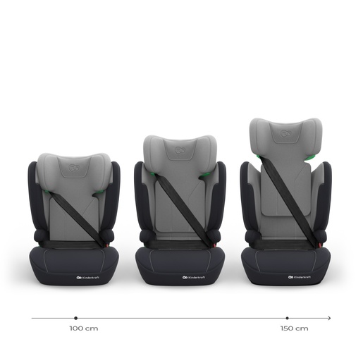KINDERKRAFT AUTOSEDISTE I-SPARK 2 PLUS I SIZE GREY KCISPA02GRYPL00