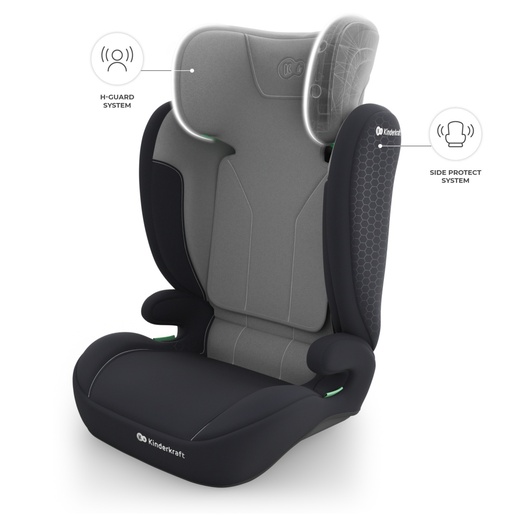 KINDERKRAFT AUTOSEDISTE I-SPARK 2 PLUS I SIZE GREY KCISPA02GRYPL00