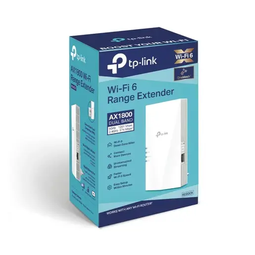 LAN Range extender TP-LINK RE600X WiFi 6 AX1800/bual band
