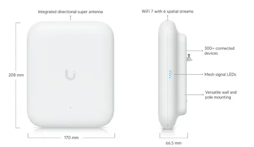 Access Point Ubiquiti U7-PRO-OUTDOOR WiFi7 Outdoor/2.5G/PoE+