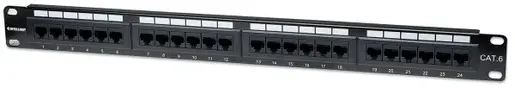 Patch panel Manhattan 520959 19"/1U Cat6/24 port
