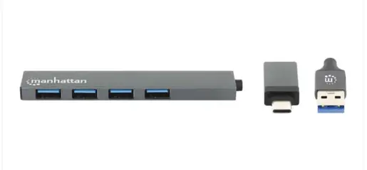 USB-C/USB-A HUB 4port Manhattan 181006 4xUSB-A 3.2/5Gbps/Crni