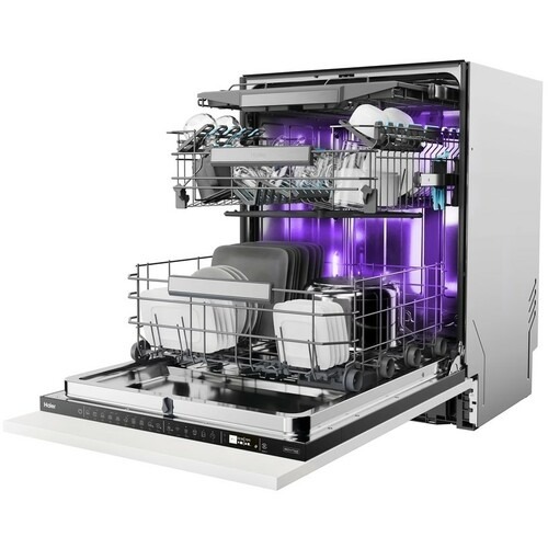 Haier ugradna mašina za pranje sudova XS 4A4M4BB, 14 kompleta, bela