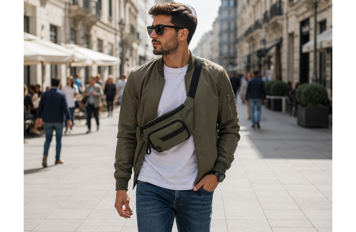 Pepe jeans dorking muška torba oko struka - khaki 74.671.42