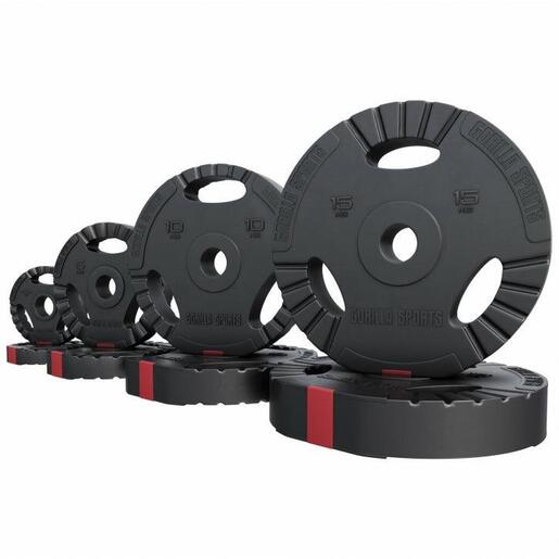 Gorilla sports Olimpijski tegovi 50/51 mm od plastike 2x15 kg