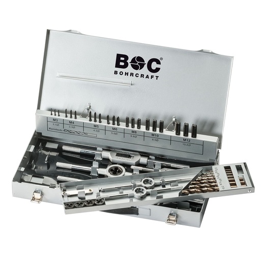 BOHRCRAFT Ureznice i nareznice ručne kobaltne u garnituri M3-M12/44