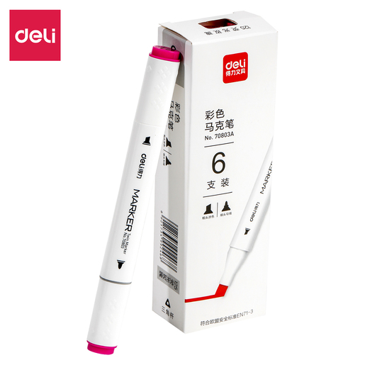 DELI MARKER SKETCH 125 FLUORESCENTNO ROZE 70803A-125