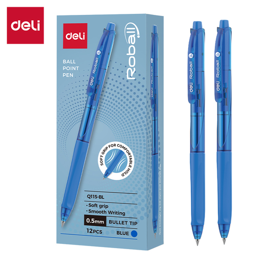 DELI HEMIJSKA OLOVKA PLAVA 0,5mm (trougaoni grip) EQ115