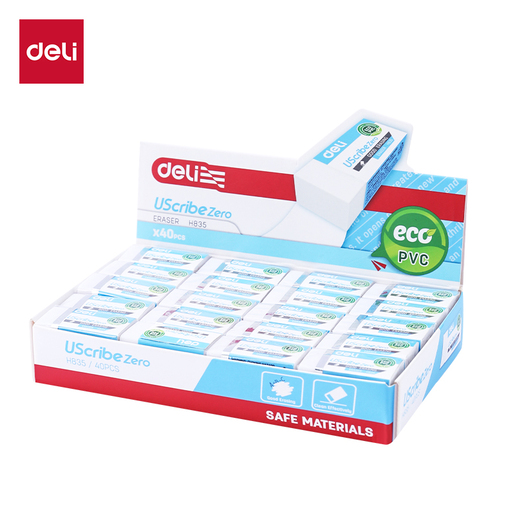 DELI GUMICA USCRIBE ZERO - EKO PVC 30x14x10mm BELA EH835