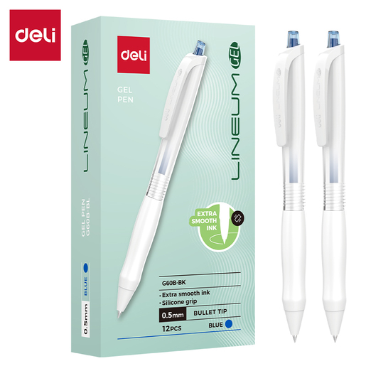 DELI ROLER GEL PLAVI 0,5mm (ekstra glatko mastilo i silikonski grip) EG60B