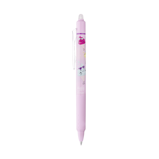 PILOT ROLER FANCY POOL PARTY 26 FRIXION BALL CLICKER 0.7 ROZE - LJUBIČASTI ISPIS