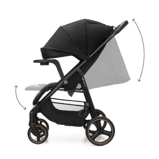KINDERKRAFT KOLICA ZA BEBE SA TACNOM TRIG 3 BLACK KSTRIG03BLK000T