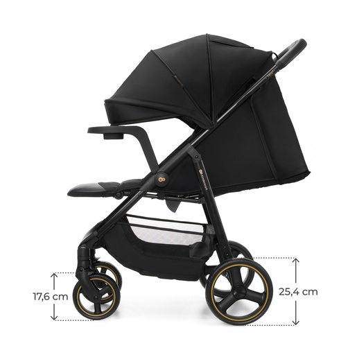 KINDERKRAFT KOLICA ZA BEBE SA TACNOM TRIG 3 BLACK KSTRIG03BLK000T