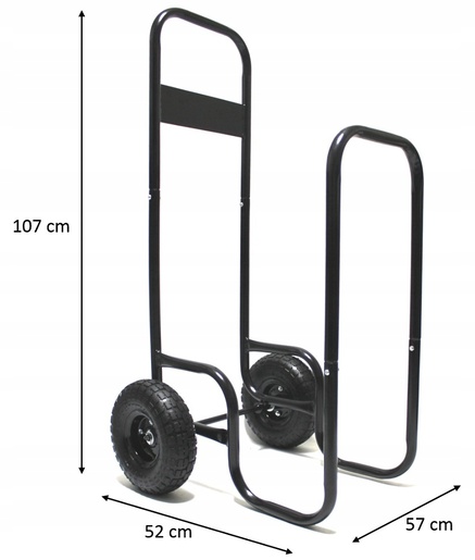 CHOMIK Kolica za prenos drva za kamin – nosivost 60 kg REA2537