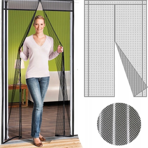 CHOMIK Magnetna zavesa protiv insekata za vrata 80/90/100 × 210/220 cm, bela HEB7747