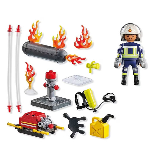 Playmobil Vatrogasac sa vodenom pumpom