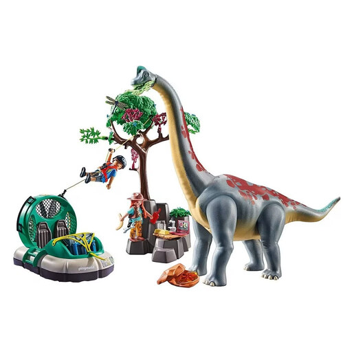 Playmobil Dinos Set sa brahiosaurusom i hoverkraftom