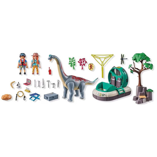 Playmobil Dinos Set sa brahiosaurusom i hoverkraftom