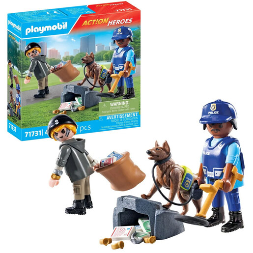 Playmobil Policijska potraga sa psom tragačem