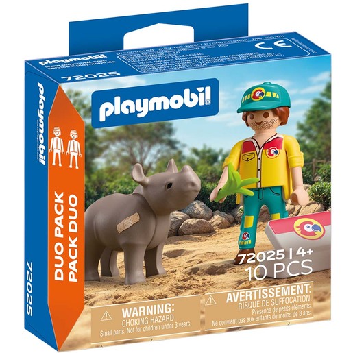 Playmobil Duo pack Rendžer i nosorog