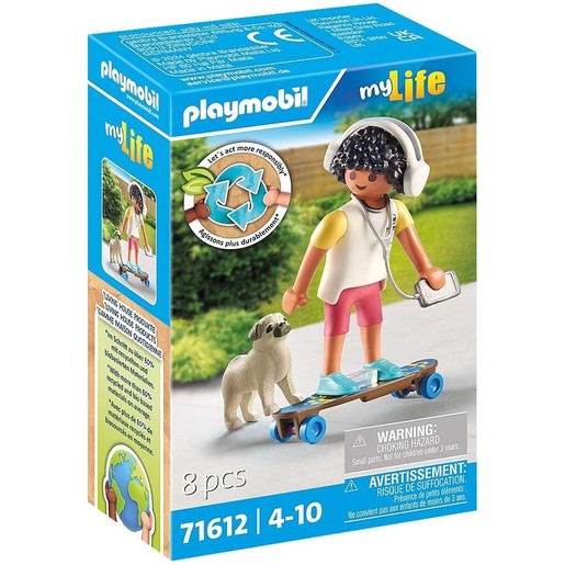 Playmobil My life Zabava sa skejtom i psom