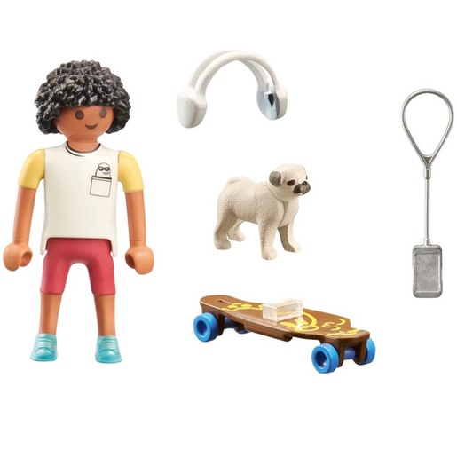 Playmobil My life Zabava sa skejtom i psom
