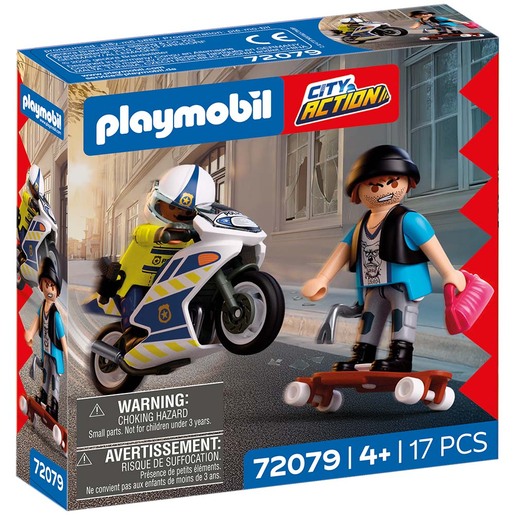 Playmobil City action Potera za pljačkašem skejterom
