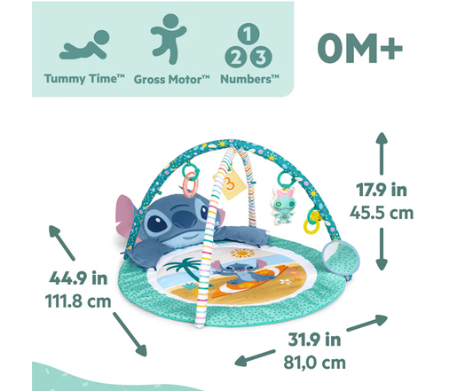 KIDS II BS DISNEY BABY PODLOGA ZA IGRU - STITCH PARTY IN PARADISE 17446 (0-36m)