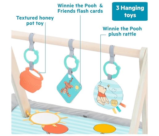 KIDS II DISNEY BABY PODLOGA ZA IGRU - WINNIE THE POOH ONCE UPON A TUMMY TIME ™ 13124 0M+
