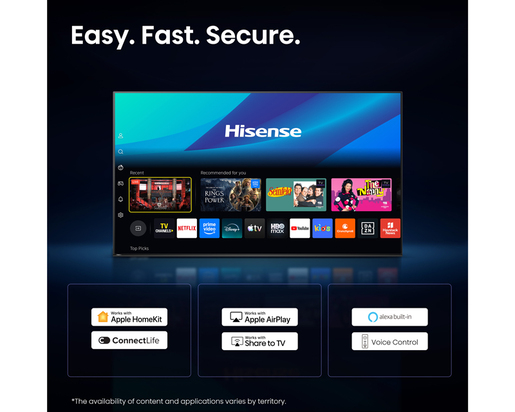 Hisense ULED Mini-LED TV 85U7SE, 4K Ultra HD, VIDAA Smart OS