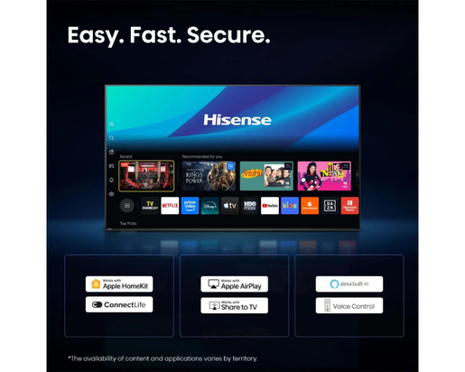 Hisense Hi-QLED TV 75E7S, 4K Ultra HD, VIDAA Smart OS
