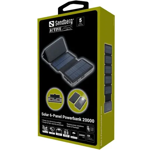Solarni punjač i powerbank Sandberg 420-73 20000mAh/7.5W/USB-C