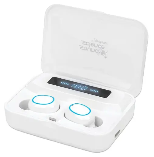 Slušalice TWS Manhattan 180399 Bluetooth 5.0 bele