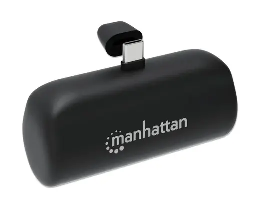 Powerbank Manhattan 1026336 5000mAh 10W/Black/USB-C
