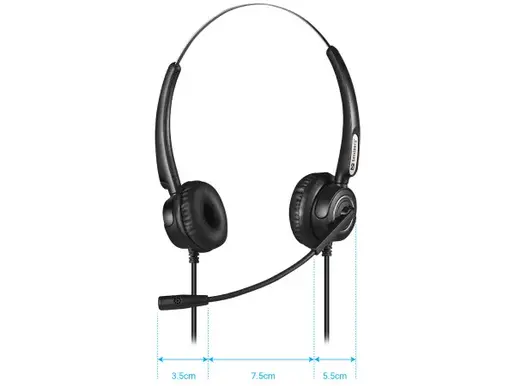 Slušalice sa mirkofonom Sandberg USB+RJ9/11 Pro Stereo 126-30