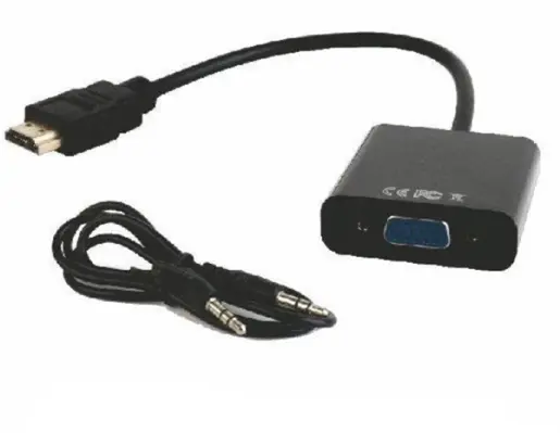 A-HDMI-VGA-06 Adapter GEMBIRD HDMI to VGA with audio Black