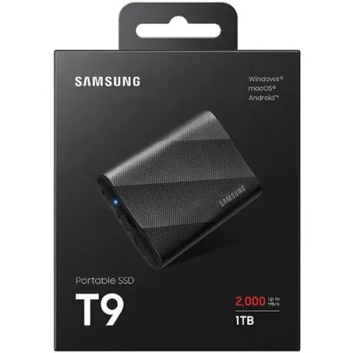 Eksterni SSD 1TB Samsung T9 USB 3.2 Gen2 MU-PG1T0B/EU