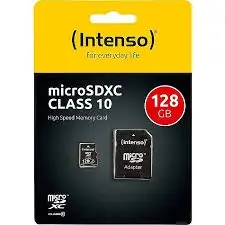 Micro SDXC Intenso 128GB Class10 3413491 + adapter